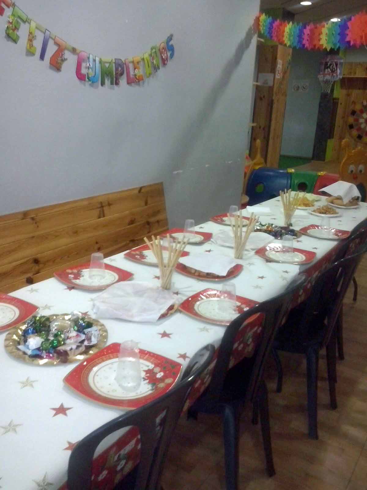 Preparación mesas Noelia